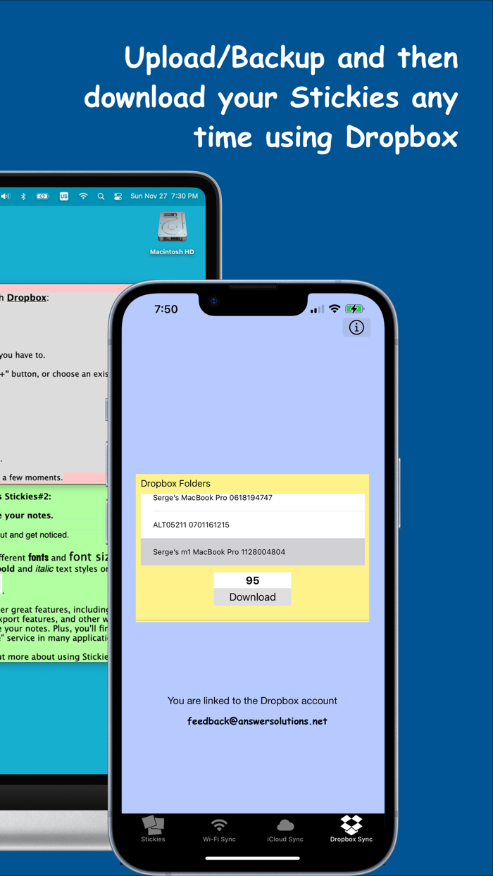 AirSync your Stickies