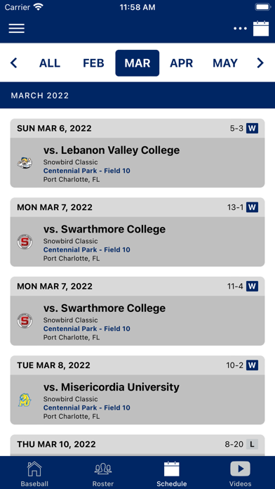 Marietta College Pioneers Screenshot