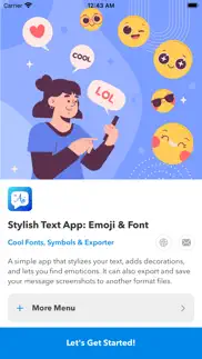 stylish text app: emoji & font iphone screenshot 2