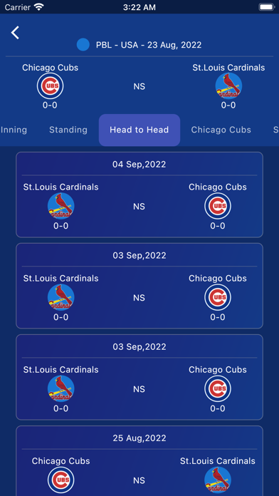 BaseBall Live Matches Screenshot