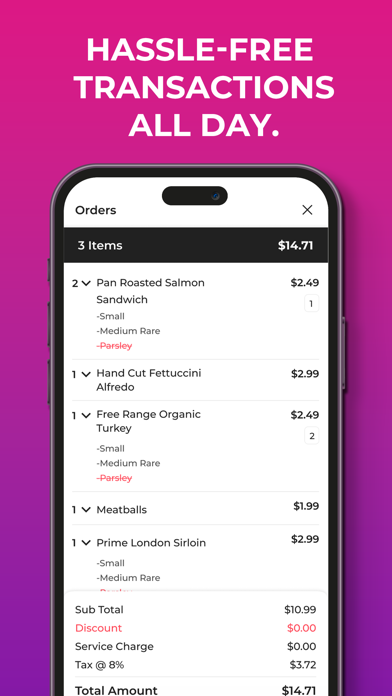 Restaurant Point of Sale eatOS Screenshot