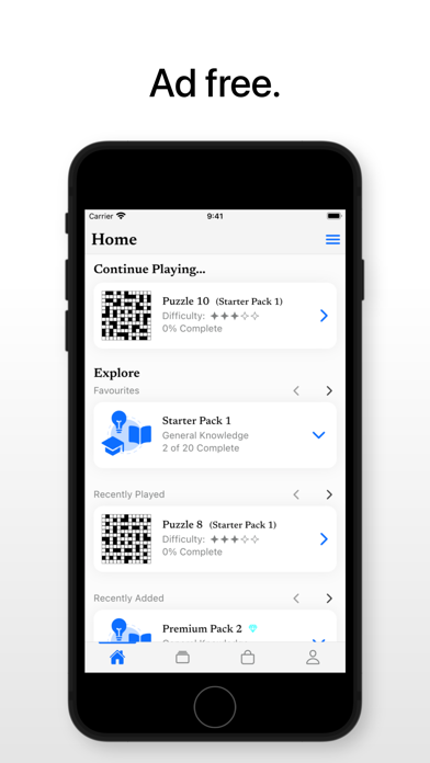 The Clues - Crossword Puzzles Screenshot