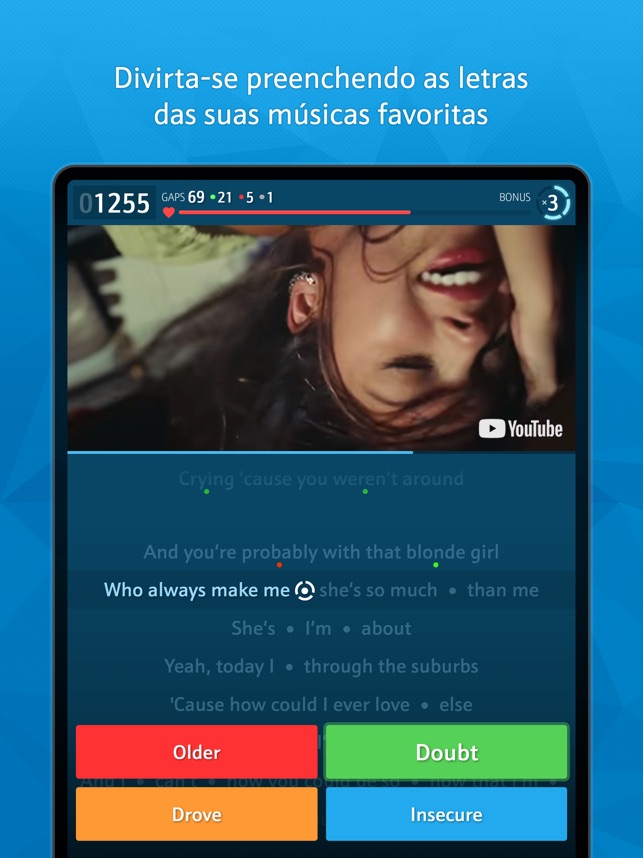 Como aprender inglês com música pelo app LyricsTraining