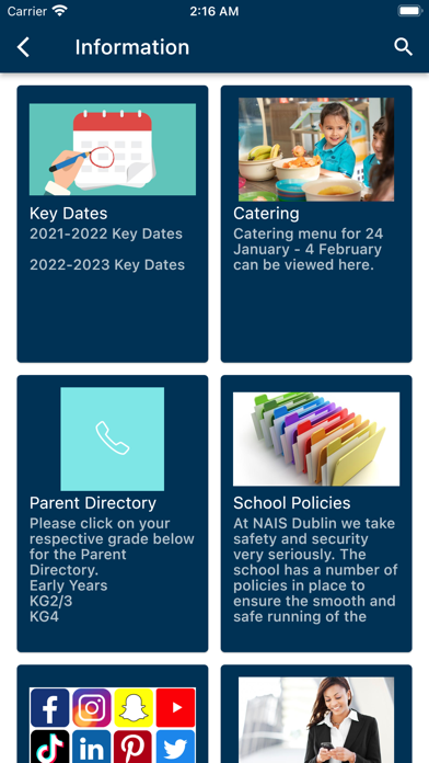 NAIS Dublin Screenshot