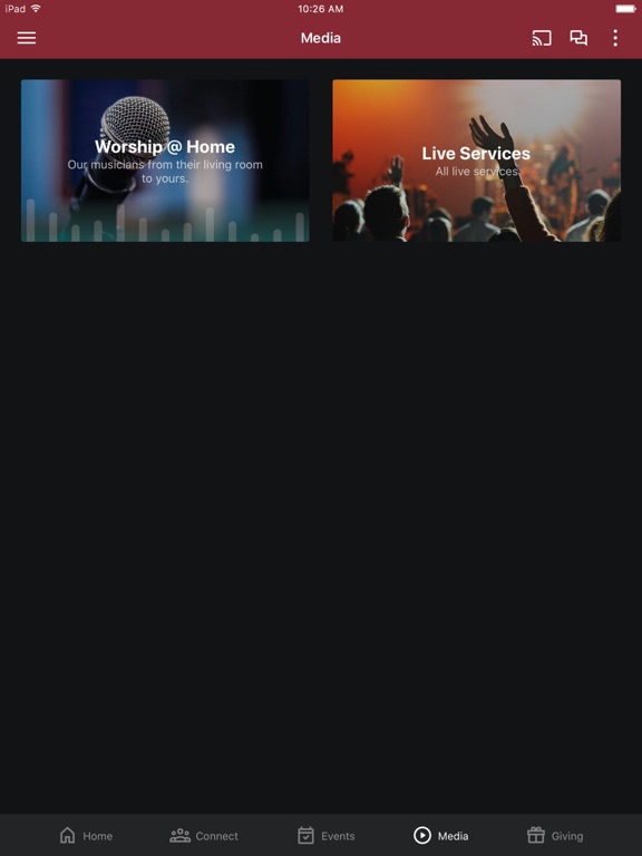 Harvest Vineyard Church iPad screenshot 2 - Education app