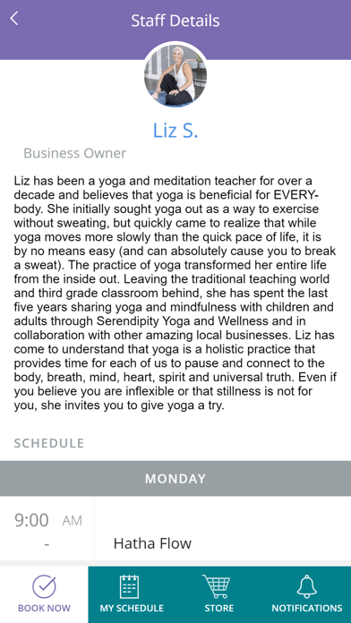 Serendipity Yoga and Wellness Screenshot