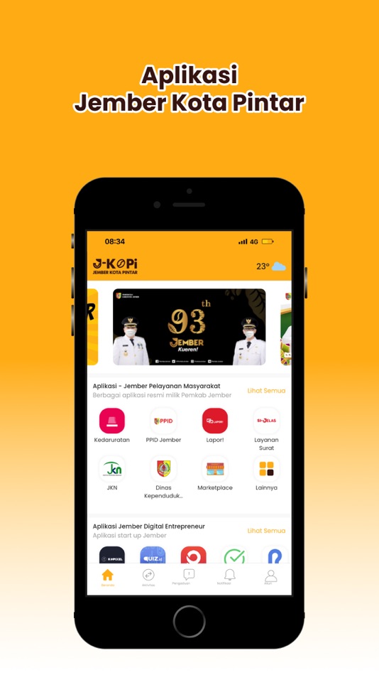 #1. J-KOPI (Jember Kota Pintar) (iOS) 由: Dinas Komunikasi dan Informatika Jember