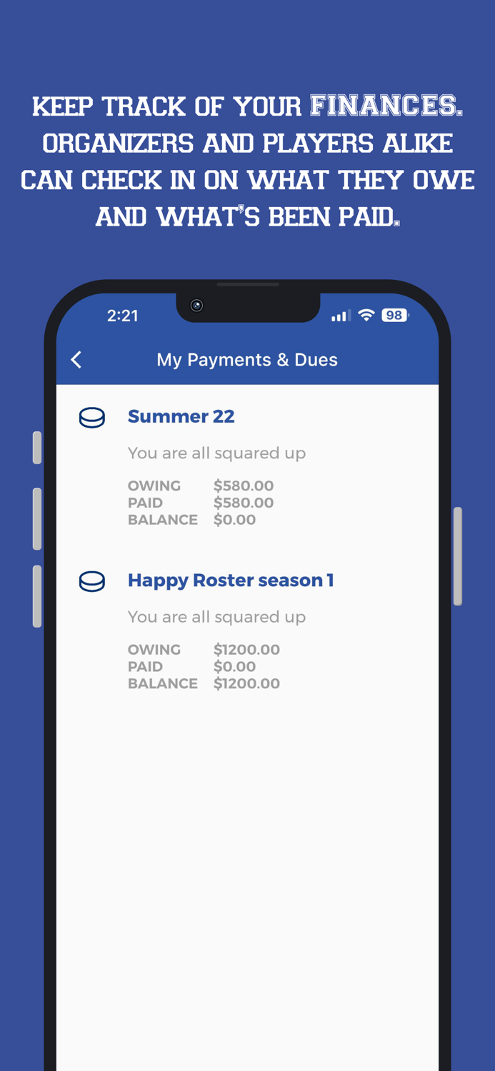 HappyRoster pickup sports app