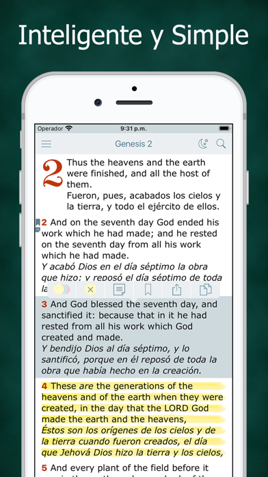 Screenshot #1 pour Spanish English Bible - Biblia
