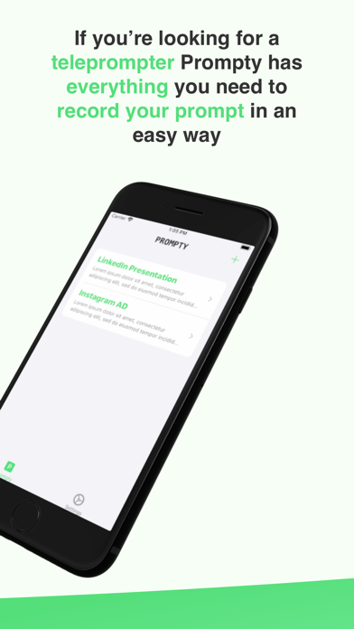Prompty - Record your prompts Screenshot