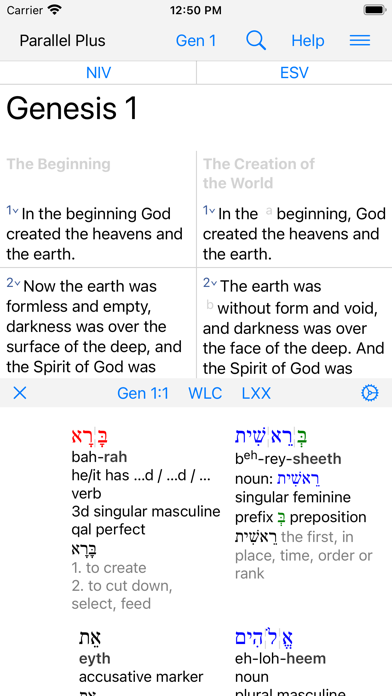 PARALLEL PLUS Bible-study app Screenshot