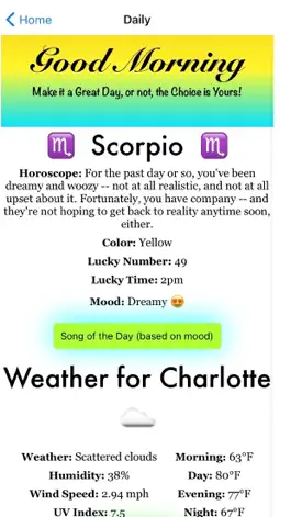 Game screenshot Good Morning: Daily Horoscope apk
