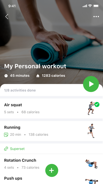 Duofit fitness and nutrition Screenshot