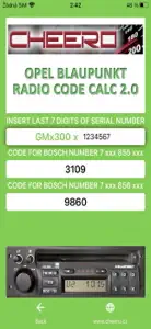 RADIO CODE for OPEL BLAUPUNKT screenshot #4 for iPhone