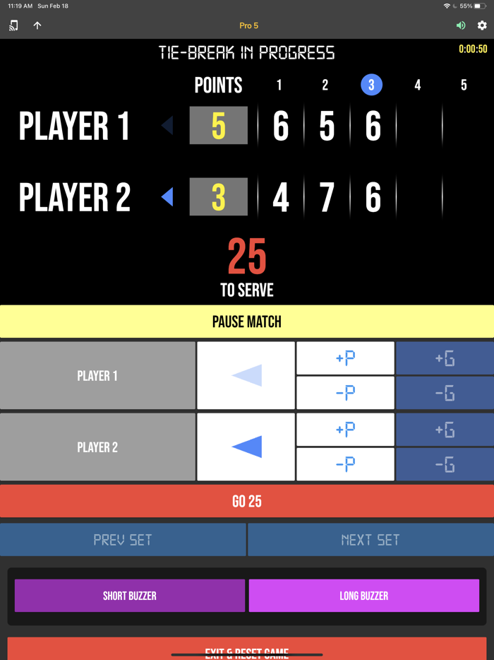 BT Tennis Controller