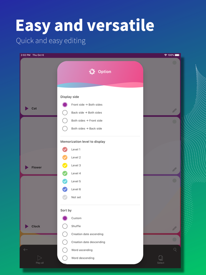 Flashcards maker - Easy to use