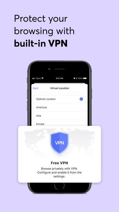 Opera: AI browser with VPN Screenshot