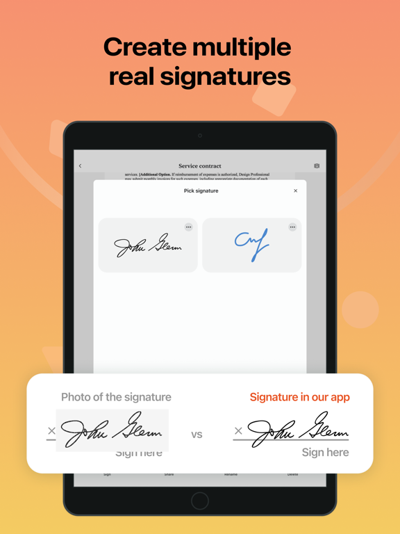Sign Zone Easy e Signature App iPad screenshot 6 - Business app
