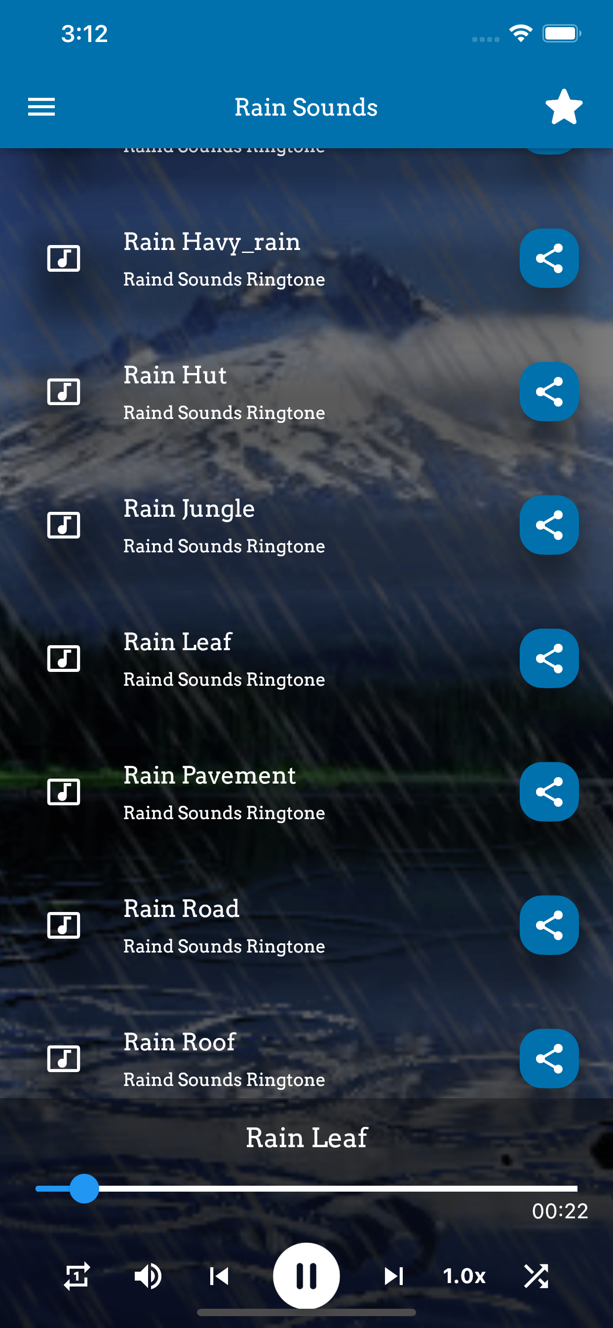 Rain Sounds Ringtones
