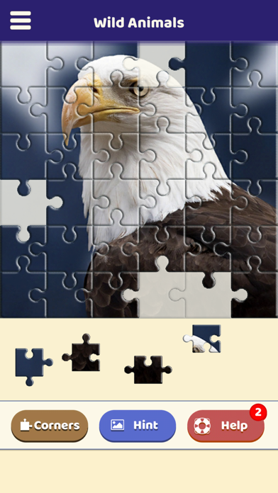 Wild Animals Jigsaw Puzzle Screenshot