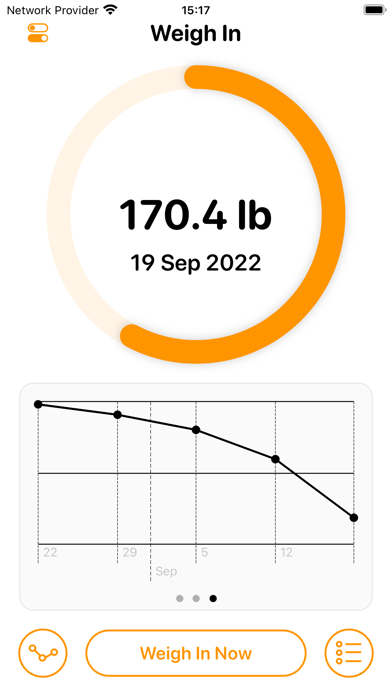 Weigh In: Weight Tracker Screenshot