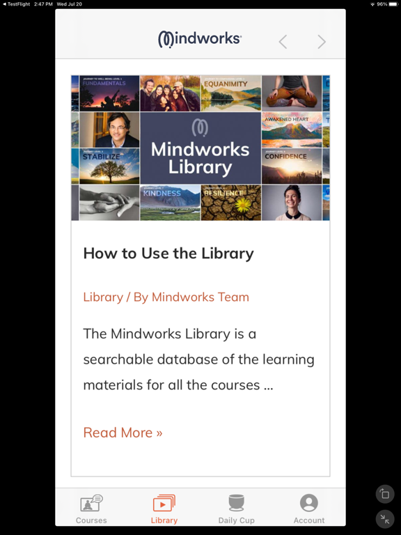 Mindworks: Guided Meditation iPad screenshot 3 - Health & Fitness app