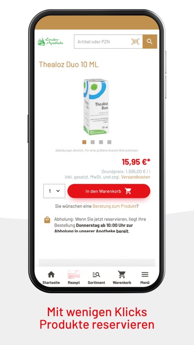 Linden-Apotheke Schöllkrippen Screenshot