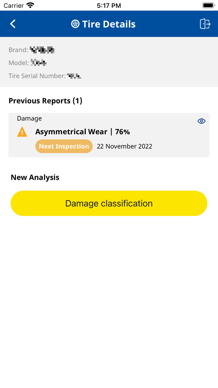 Tire Monitoring Wear and Damage