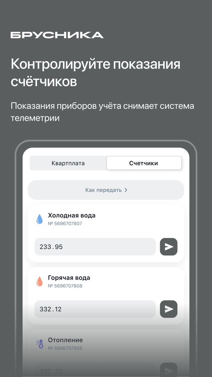 Брусника. Управление домами