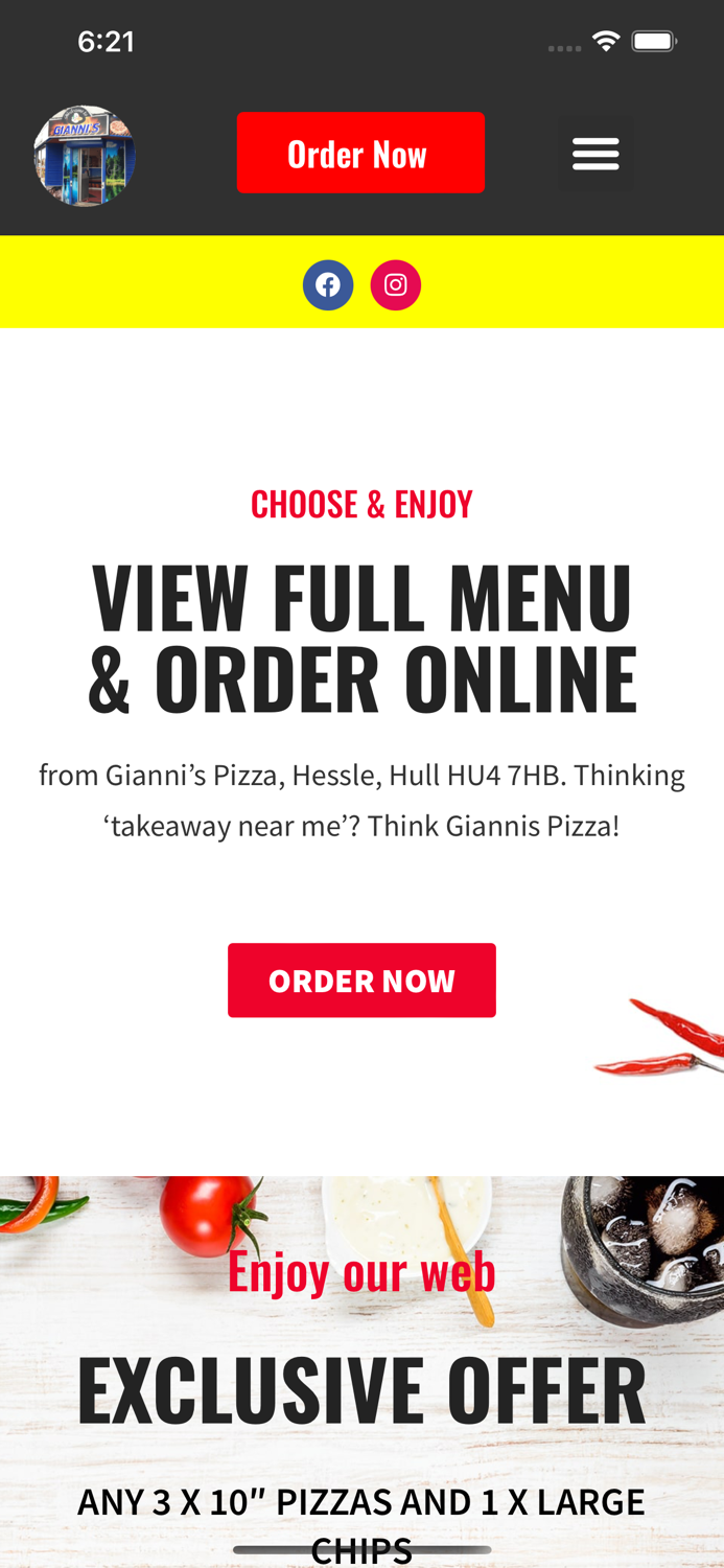 Gianni’s Pizza - Hull