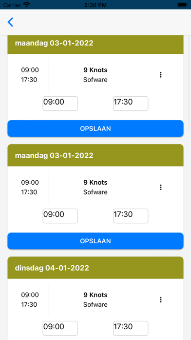 Flexmaster app Screenshot