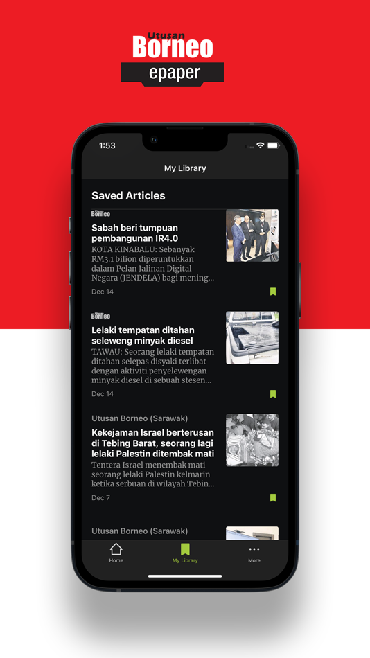 #4. Utusan Borneo (iOS) 来自: PressReader Inc
