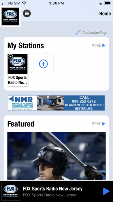 Fox Sports Radio New Jersey Screenshot