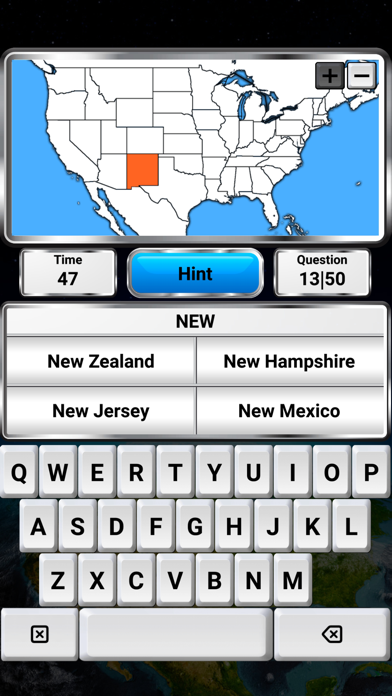 World Geography - Quiz Game Screenshot