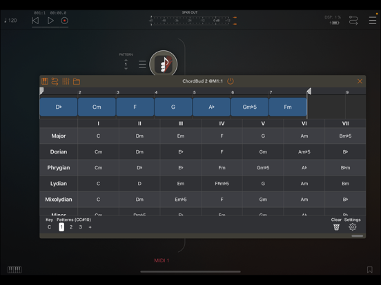 ChordBud 2 AUv3 MIDI Sequencer iPad app afbeelding 1