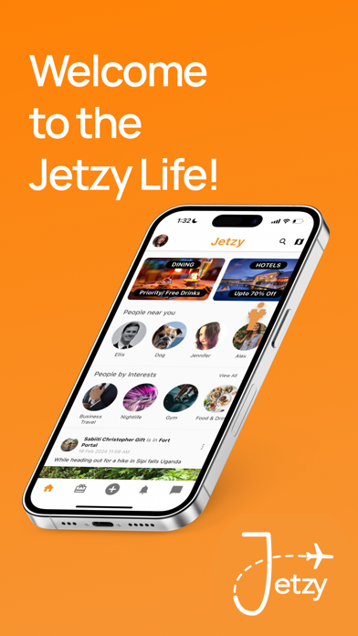 Screenshot #1 pour Jetzy - Connect, Travel, Enjoy