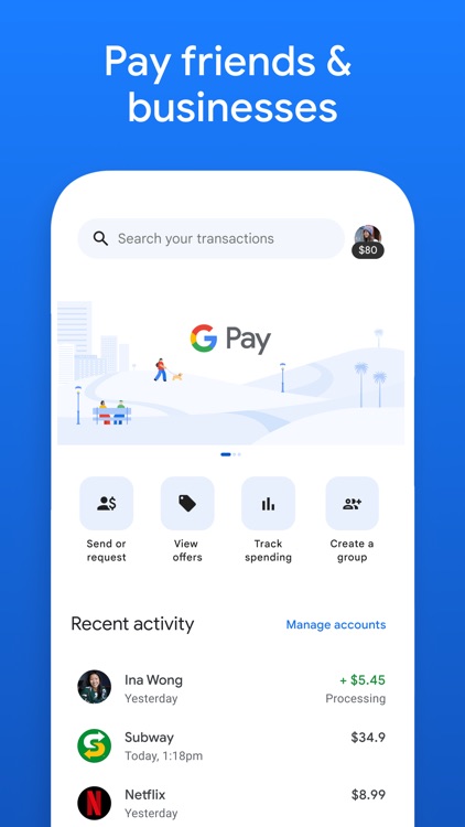 Google Pay: Save and Pay