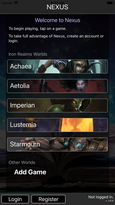 Nexus MUD Client Screenshot