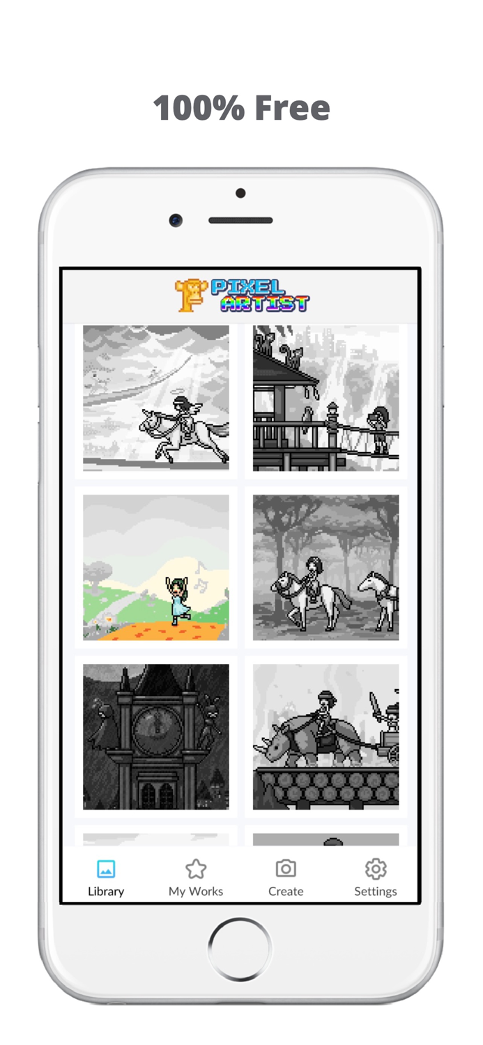 Pixel by number Color art game