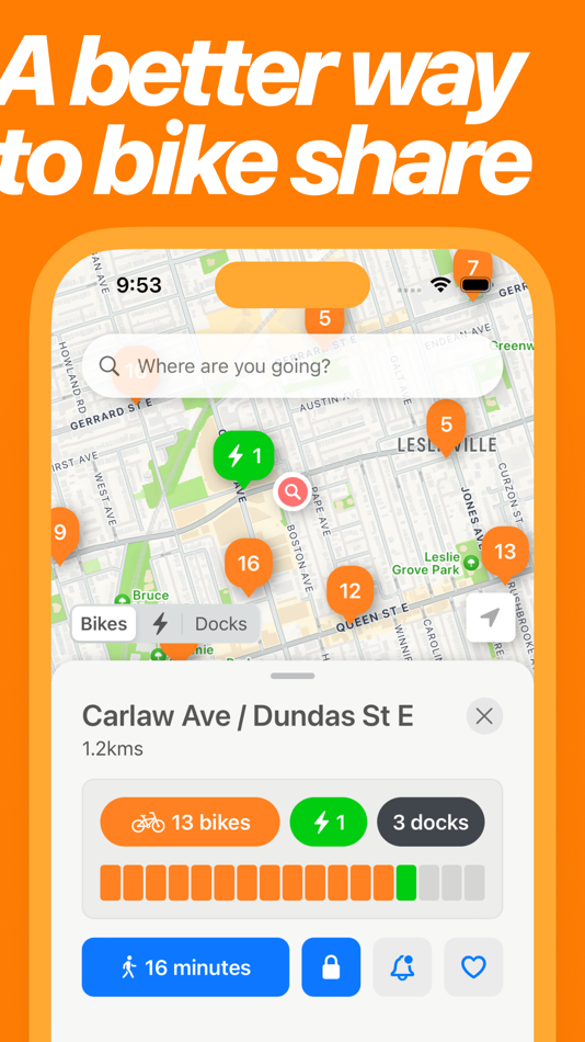 #1. Biko - for Toronto Bike Share (iOS) 由: Punch Labs, Inc