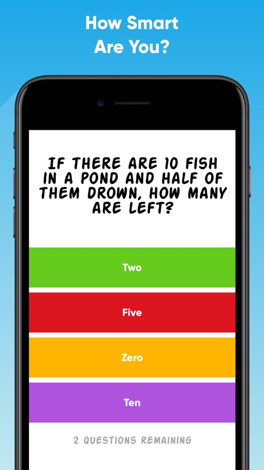 #3. Impossible Quiz - Hard Test (iOS) 来自: DH3 Games