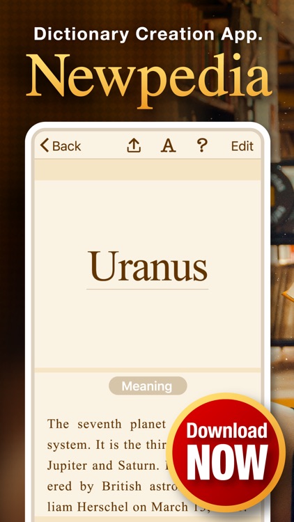 Newpedia -Dictionary Creation-