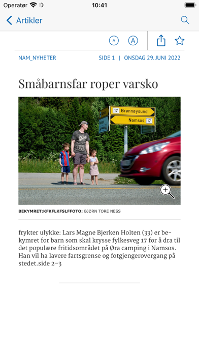 Namdalsavisa eAvis Screenshot
