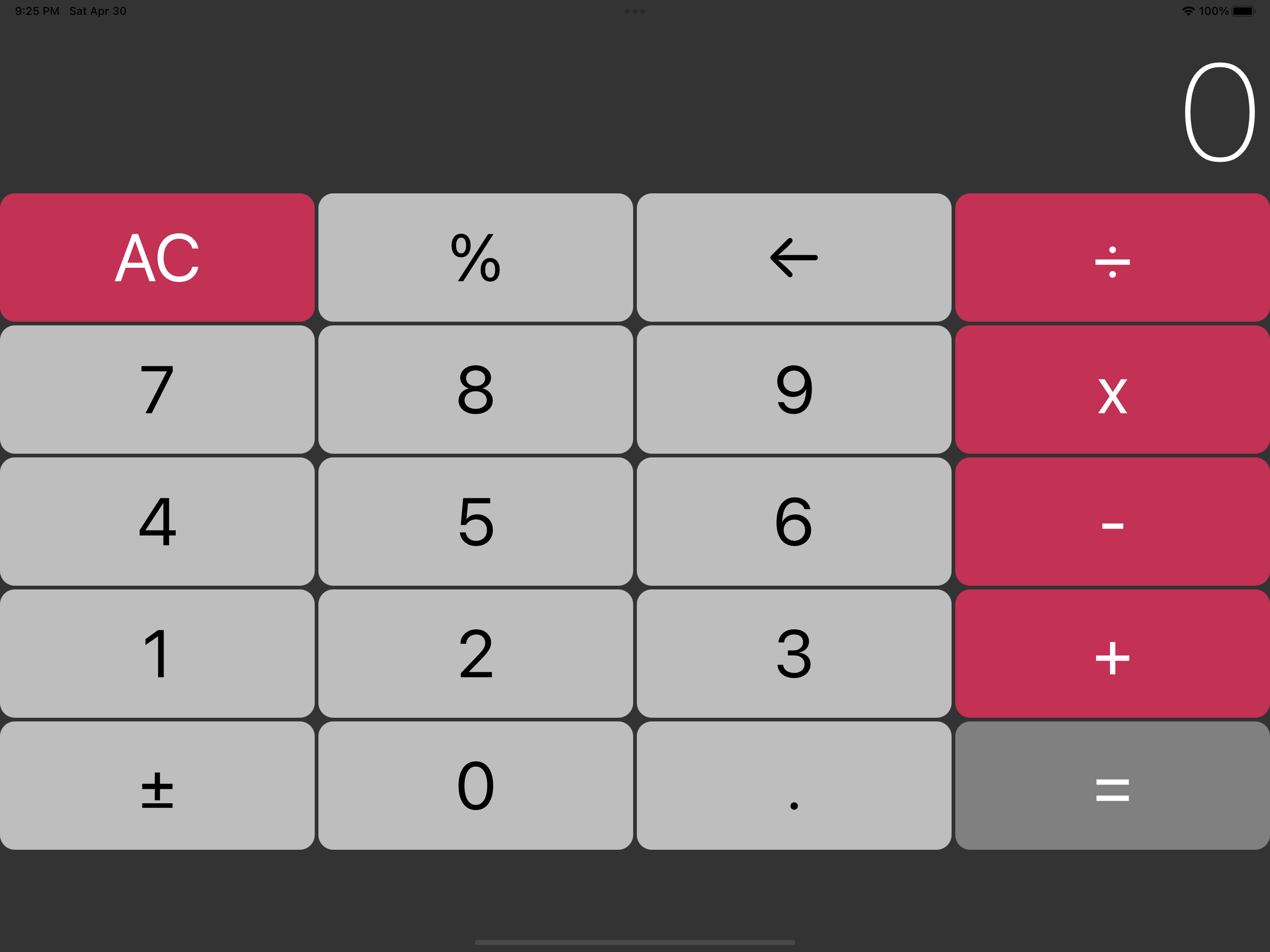 Keyboard Calculator