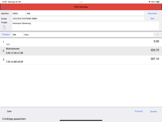 Screenshot #4 pour HCS-Aufmass