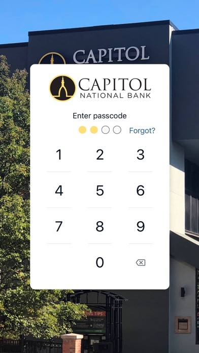 Capitol National Bank Screenshot