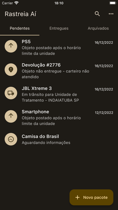 Rastreia Aí Screenshot