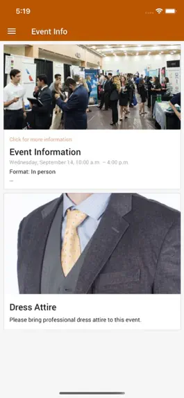 Game screenshot UT McCombs Career Expo apk