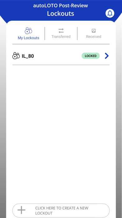 autoLOTO Legacy Screenshot