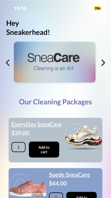 SneaCare: Shoe Cleaning Screenshot